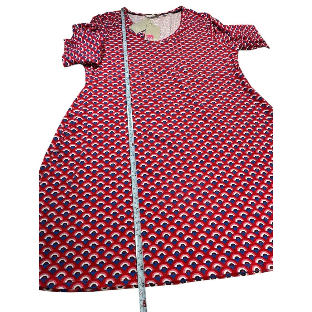 NWT Boden Tori Jersey Shift Mini Dress Women Size 16/18 Casual Vacation Summer - Picture 6 of 13